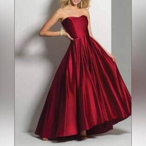 Red formal dress